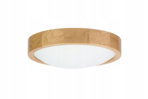 Lampa sufitowa ORION Plafon fi 275 drewniana DĄB nowoczesna drewniana