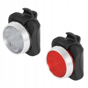 Zestaw lamp rowerowych USB przód/tył