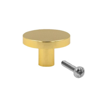 Uchwyt Meblowy Złoty Gałka Do Mebli Połysk 30 Mm