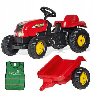 Traktor Ciągnik Na Pedały Z Przyczepą Rolly Toys