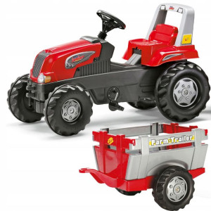Duży Traktor Na Pedały Rolly Przyeczepa 3-8