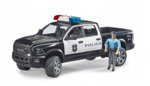 Bruder 02505 Auto Dodge Ram Policja + Figurka