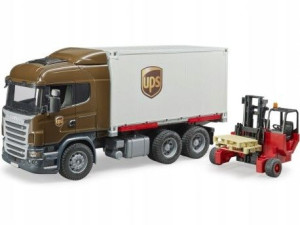 Bruder 03581 Scania Ups Z Wózkiem Widłowym