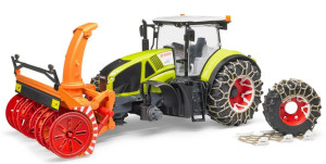 Bruder 03017 Traktor Claas Z Pługiem Śnieżnym