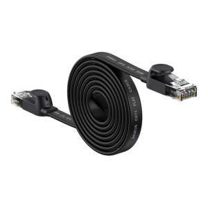 Płaski kabel sieciowy Baseus Speed Six RJ45 1000Mbps 2m czarny