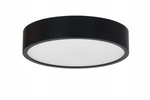 Lampa sufitowa LEJA Plafon fi 375 drewniana CZARNY nowoczesna drewniana
