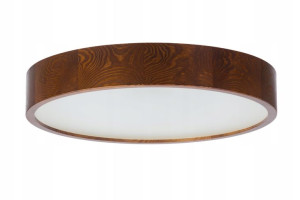Lampa sufitowa LEJA Plafon fi 575 ORZECH WŁOSKI nowoczesna drewniana