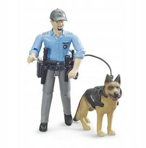 Bruder 62150 Figurka Policjanta Z Psem