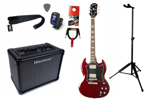 Gitara Elektryczna + Wzmacniacz 10w Kabel Zestaw