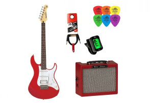 Gitara Elektryczna + Wzmacniacz F 1w Kabel Zestaw