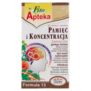 Fito Apteka Suplement diety herbatka ziołowa pamięć i koncentracja 40 g
