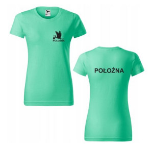 Damska koszulka z nadrukiem POŁOŻNA