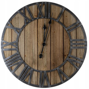 Zegar Ścienny Duży Retro Loft Vintage Zegarek 60cm