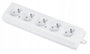 Gniazdo Przenośne 5 Gniazd Z/0 16a 250v Białe