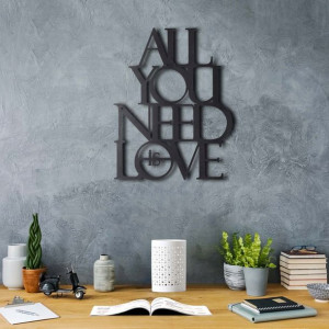 Dekoracja ścienna ALL YOU NEED IS LOVE MIŁOŚĆ