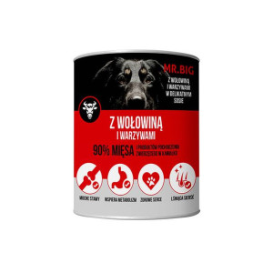 Mr.BIG kawałki w sosie z wołowiną 400g dla psa