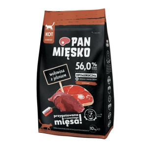 PAN MIĘSKO Wołowina z jeleniem M 10kg dla kota