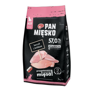 PAN MIĘSKO Kurczak z królikiem XS 5kg dla kociąt