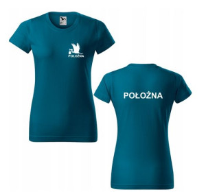Damska koszulka z nadrukiem POŁOŻNA