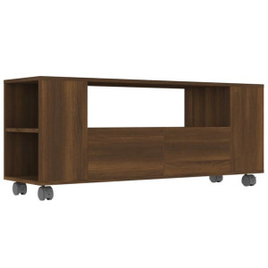 Szafka pod telewizor, brązowy dąb, 120x35x43 cm