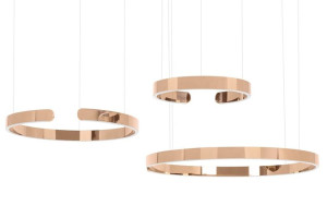 Lampa wisząca VISTA TRIPLE miedziany chrom