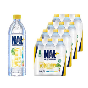 Nałęczowianka Nał+ Napój z dodatkiem witamin smak limonki 0,7 l x 24 sztuki