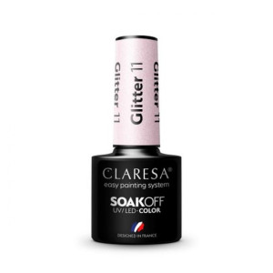 Claresa Lakier Hybrydowy Glitter 11 -5g