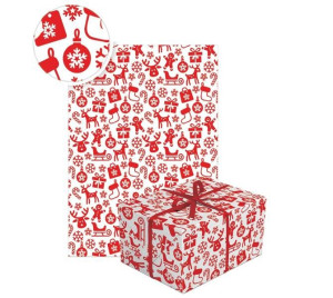 Papier Prezentowy Ozdoby Zawieszki Świąteczny
