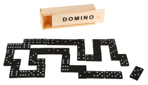 kultowa gra losowa DREWNIANE DOMINO kompaktowe
