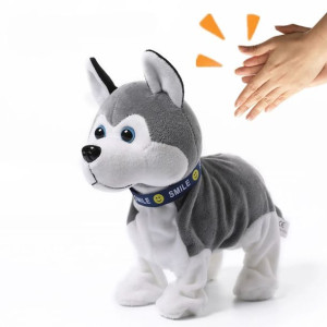 Interaktywny pies husky reaguje na dotyk JM-210A