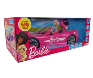 Zdalnie sterowany różowy kabriolet Barbie Mondo Motors 6+