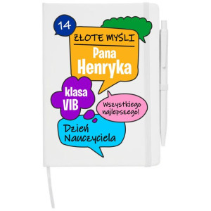 PREZENT notes DZIEŃ NAUCZYCIELA podziękowanie imie