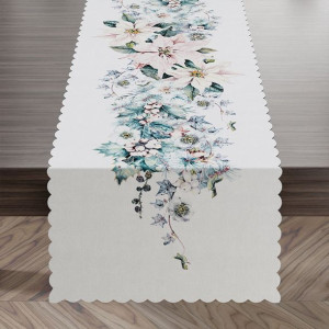 GWIAZDA BETLEJEMSKA Bieżnik wodoodporny 38x140cm kolor 002 różowo-niebieski