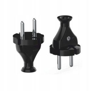 Wtyczka WT-2 wtyczka prosta czarna