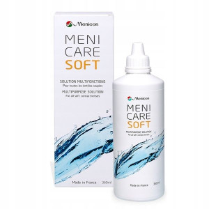 Płyn Menicare SOFT 360ml + pojemnik na soczewki