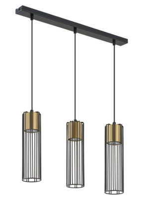 Fobia lampa wisząca prosta czarno złota 33455 Sigma