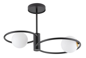 Aqua lampa sufitowa czarno złota 33462 Sigma