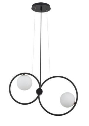 Aqua lampa wisząca podwójna czarno złota 33471 Sigma