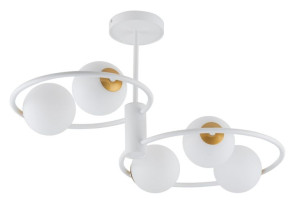 Aqua lampa sufitowa biało złota 33469 Sigma