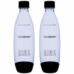 Sodastream Butelki Do Saturatora Fuse Czarny 2x1l