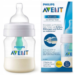 Butelka Antykolkowa Avent Scf810 125ml Smoczek 0m+