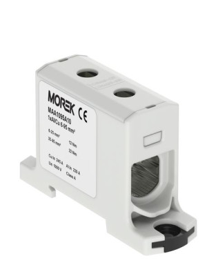 Złączka szynowa gwintowa 6-95mm AL/CU szara MAA1095A10