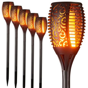 Lampa solarna LED POCHODNIA efekt OGIEŃ PŁOMIEŃ