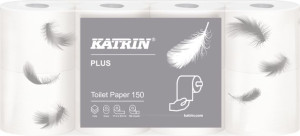 Papier Toaletowy Katrin Plus Toilet 150 /8 Rolek/ Biały 3 Warstwy
