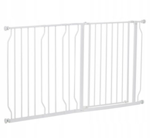 PawHut Rozsuwana bramka dla psa 75-145cm