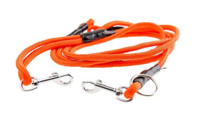 Smycz przepinana 3 m fi 10 mm - pomarańczowa