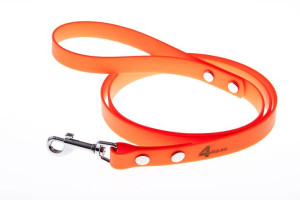 Smycz wodoodporna 150 cm - neonowa pomarańcz