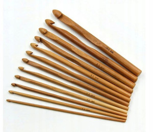 Zestaw szydełek bambusowych 3mm-10mm