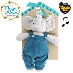 Meiya & Alvin - Lalka Przytulanka Z Pozytywką Alvin Elephant