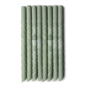 Nuuroo - Słomki Silikonowe Zestaw Rodzinny 8 Pack Ada Light Green
